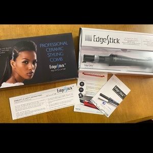 Azure Edgestick Edge Edges Stick Ceramic Hair Straightening Comb Wand Brush